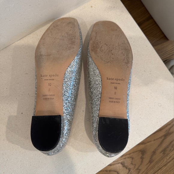 Kate Spade Silver Women's Flats with Jewels - Size 10 - Picture 7 of 10